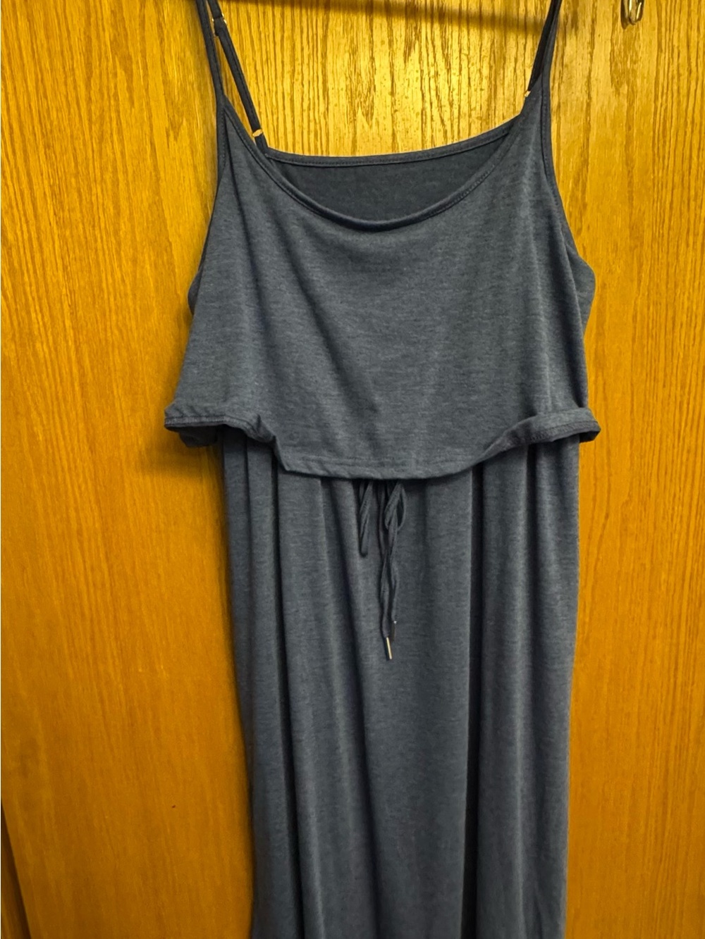 Maternity Solid Colour Waist Tie Dress